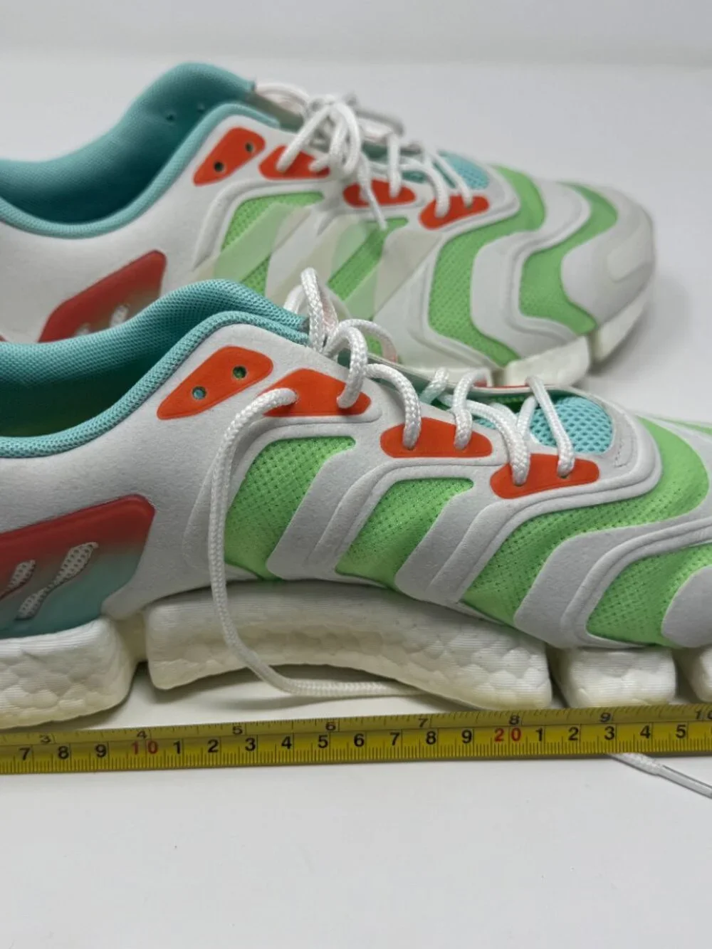 Adidas Climacool FX7843 Running Sneakers White Green Orange Men's Size 10